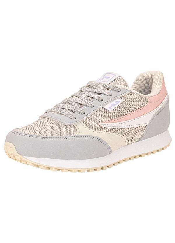 Vista 2 Tênis Feminino Renno Classic Fila F02l00259 - Cinza/Rosa