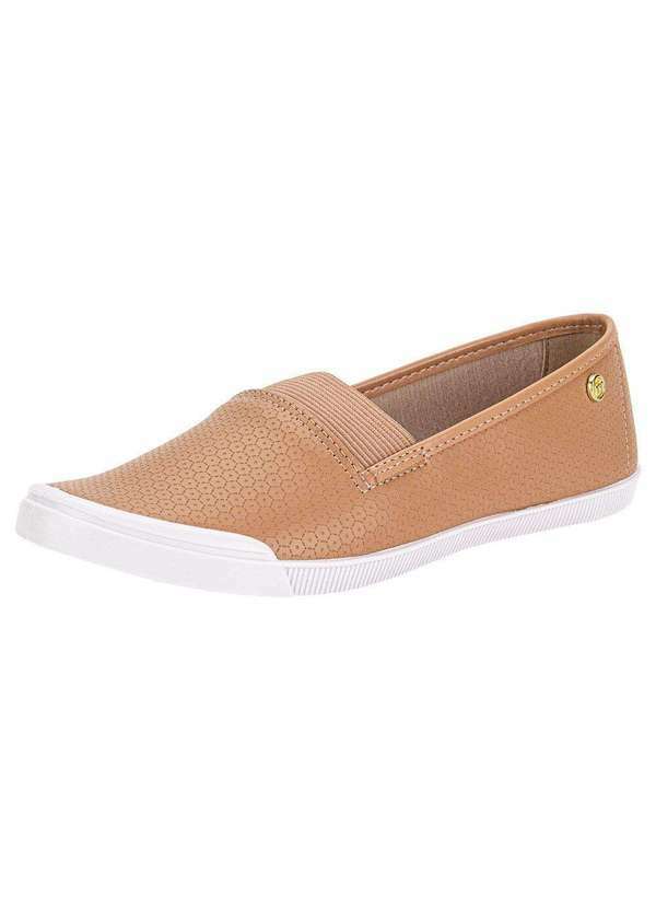 Vista 2 Tênis Feminino Slip On Moleca 5109791 - Salmão