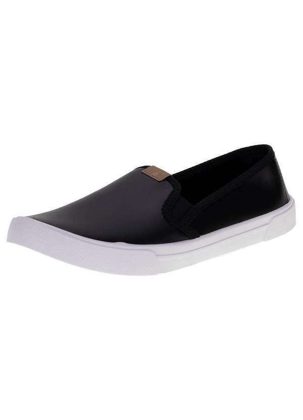 Vista 2 Tênis Feminino Slip On Moleca 5296530 - Preto MOLECA