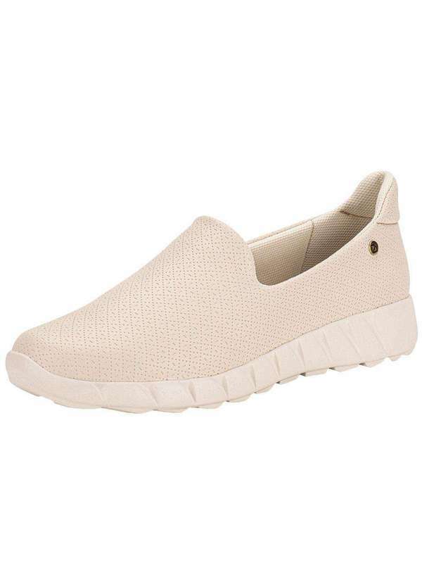 Vista 2 Tênis Feminino Slip On Piccadilly 970103 - Marfim