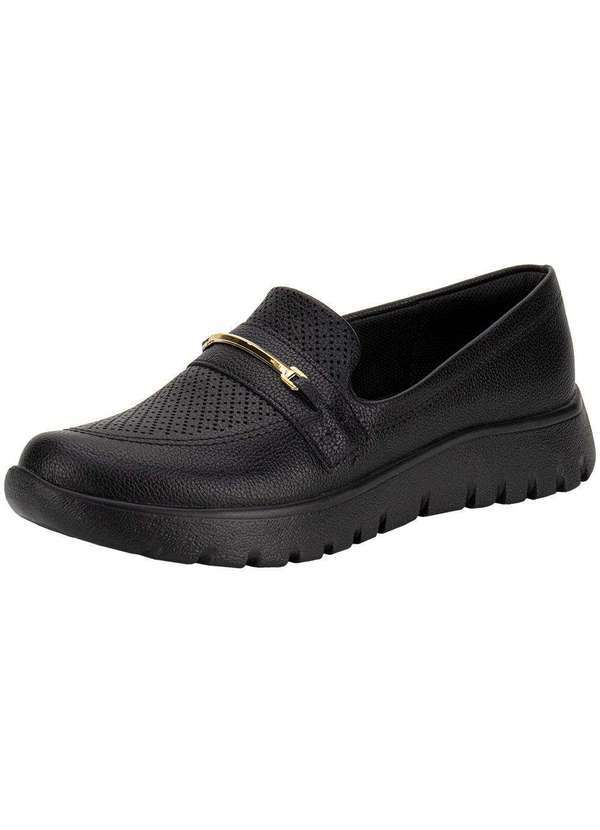 Vista 2 Tênis Feminino Slip On Vick Piccadilly 950046 Preto Piccadilly
