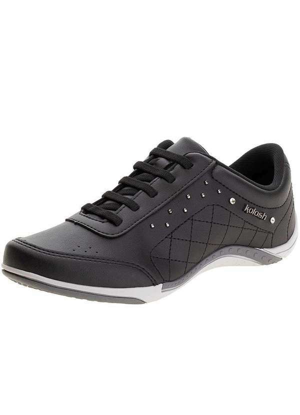Vista 2 Tênis Feminino Sport Style Kolosh - C1296 - Preto