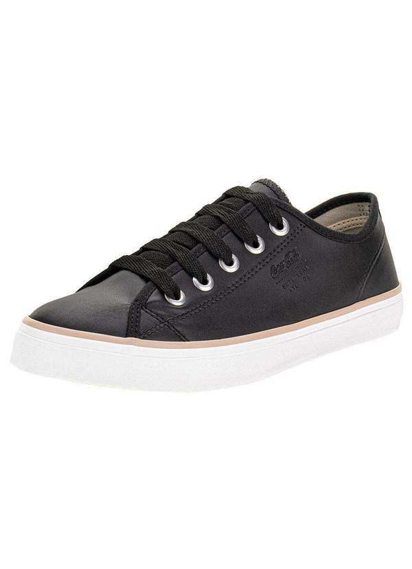 Vista 2 Tênis Feminino Stream Town Coca-Cola Cc2336 - Preto