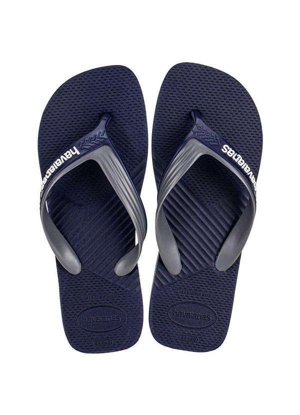 Vista 2 Chinelo Masculino Dual Havaianas 4145602 Azul/Cinza