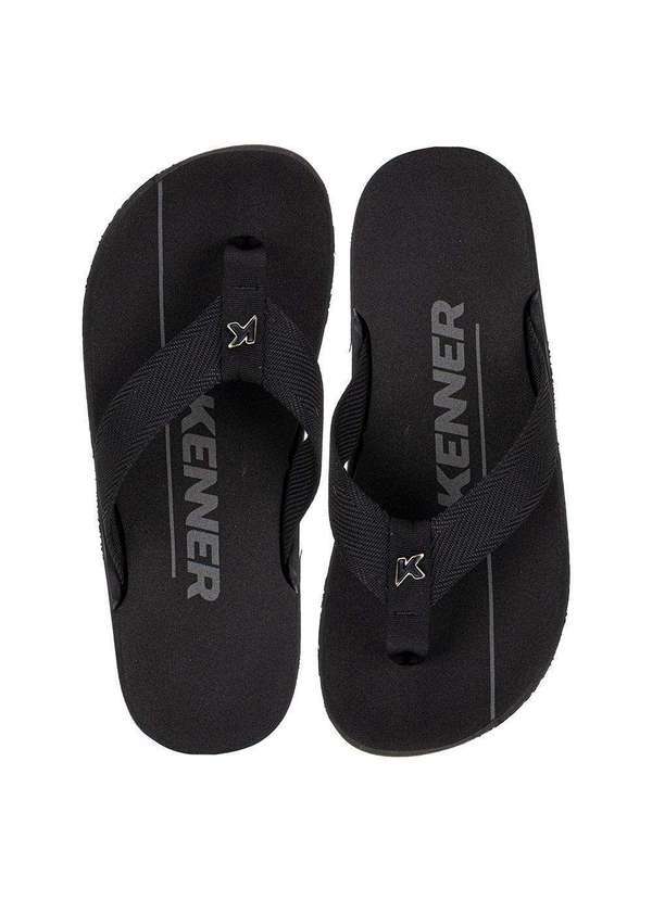 Vista 2 Chinelo Masculino Nk6 Pro Kenner Ejz Preto