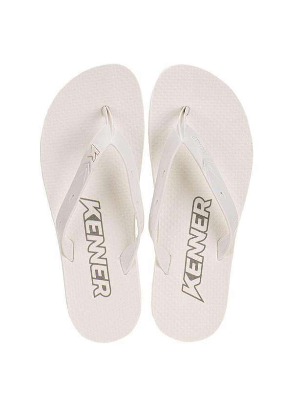 Vista 2 Chinelo Masculino Summer Dgx Branco Kenner Kenner