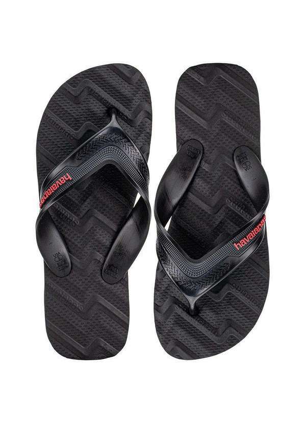 Vista 2 Chinelo Masculino Track Waves Havaianas 4149734 Preto