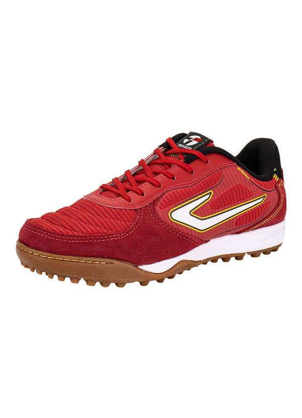 Vista 2 Chuteira Futsal Letra Iv Topper Tp0498 - Vermelho