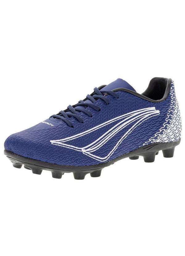 Vista 2 Chuteira Masculina Campo Bravo Xxii Penalty - 214246 - Azul/Branco Penalty