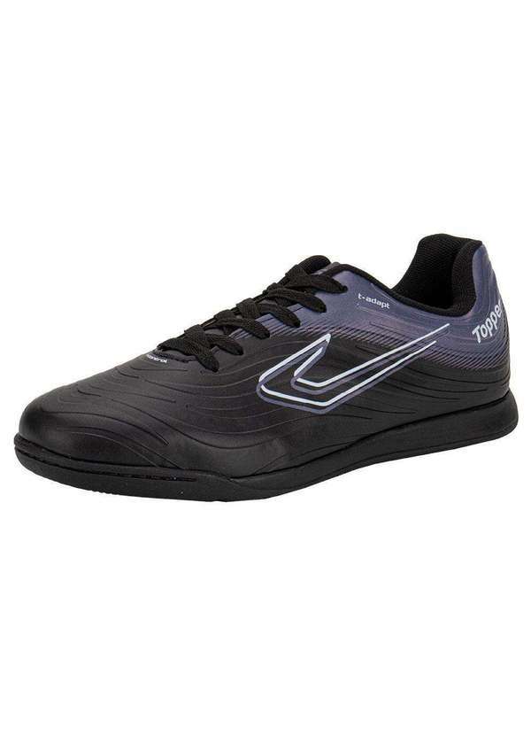 Vista 2 Chuteira Masculina Futsal Forza Iii Topper Tp0467 - Preto/Chumbo