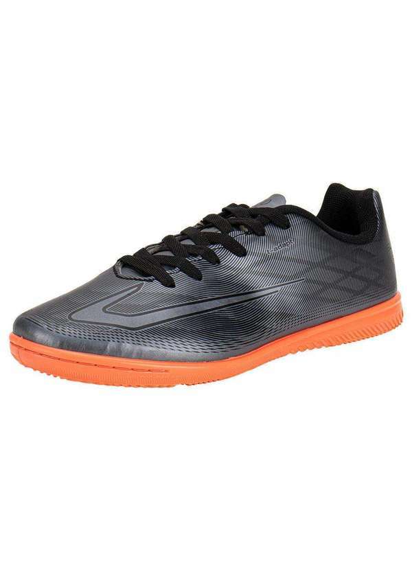 Vista 2 Chuteira Masculina Futsal Slick Iv Topper Tp04140006 - Cinza/Preto