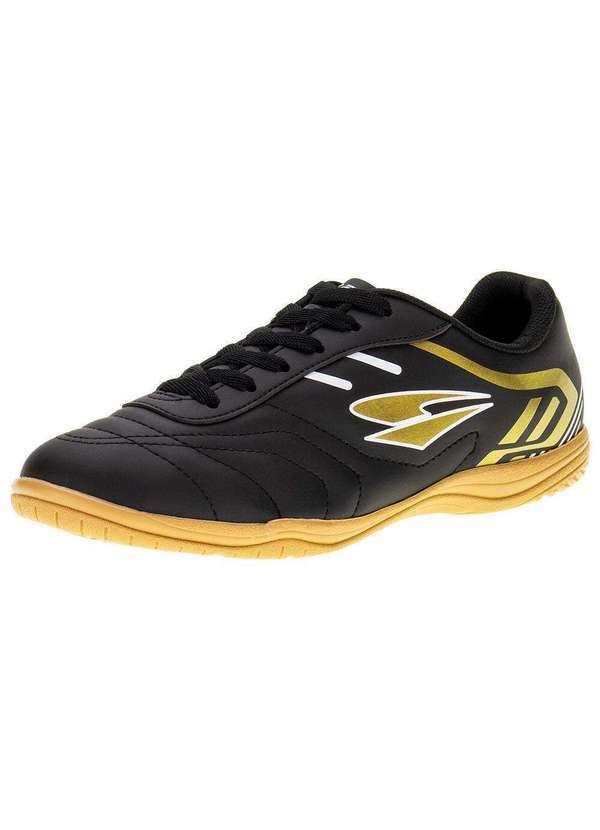Vista 2 Chuteira Masculina Indoor Spedy Dray - 301 - Preto/Bege Dray