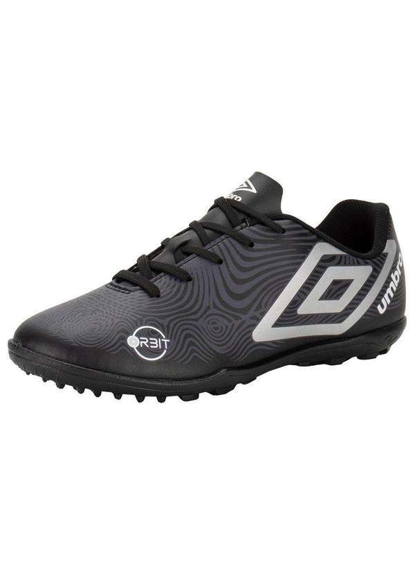 Vista 2 Chuteira Masculina Society Orbit Umbro - U01fb00153 - Preto/Cinza