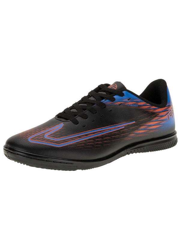Vista 2 Chuteira Masculina Strike Iv Futsal Topper - Tp04010001 - Preto/Azul