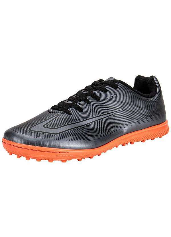 Vista 2 Chuteira Society Top Slick Iv Topper Tp04150006 Cinza/Preto