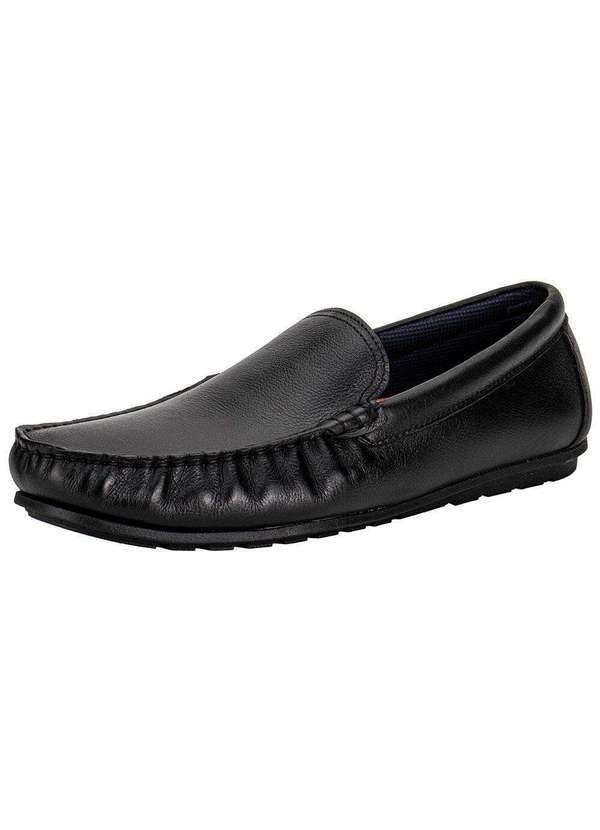Vista 2 Mocassim Masculino Tom Democrata 651101 Preto DEMOCRATA