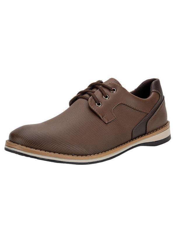 Vista 2 Sapato Masculino Bkarellus 1041 Café
