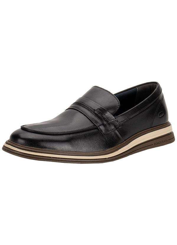 Vista 2 Sapato Masculino Dune Hi Soft Democrata 298203 Preto DEMOCRATA
