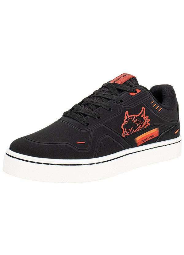 Vista 2 Tênis Masculino Clear W. Red Nose Rnvm702 Preto/Vermelho