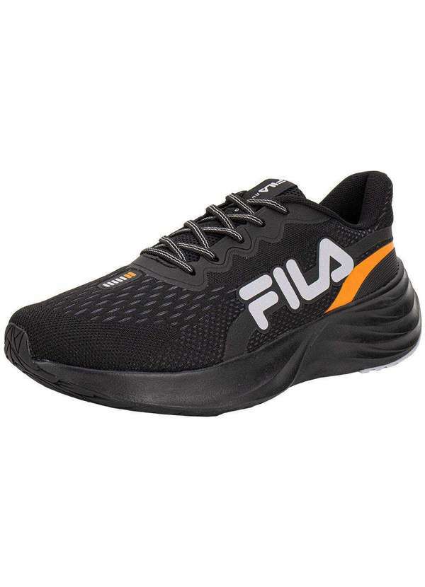 Vista 2 Tênis Masculino Comet 2 Fila F01r00192 Preto/Laranja Fila