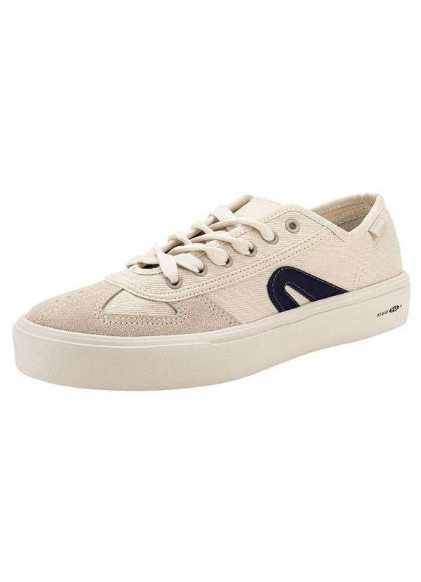 Vista 2 Tênis Masculino Comfort Rainha Vl2500 - Bege/Azul