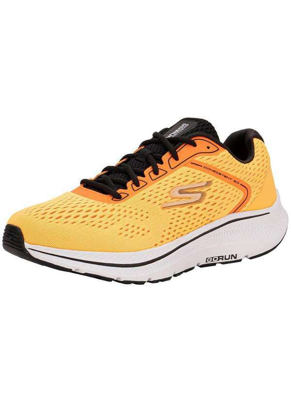 Vista 2 Tênis Masculino Go Run Consistent 2.0 Skechers 220865br Laranja Skechers