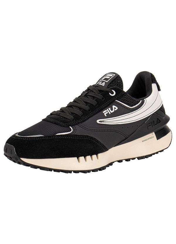 Vista 2 Tênis Masculino Renno Vintage 2 Fila F01l00261 - Preto/Branco