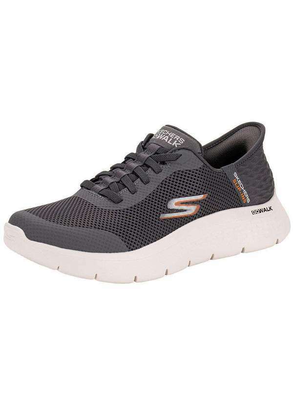Vista 2 Tênis Masculino Slip-Ins: Go Walk Flex - Hands Up Skechers - Cinza Skechers