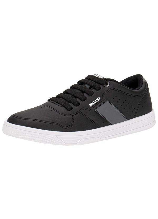 Vista 2 Tênis Masculino Wc 163 Torrance West Coast 313049 Preto/Cinza