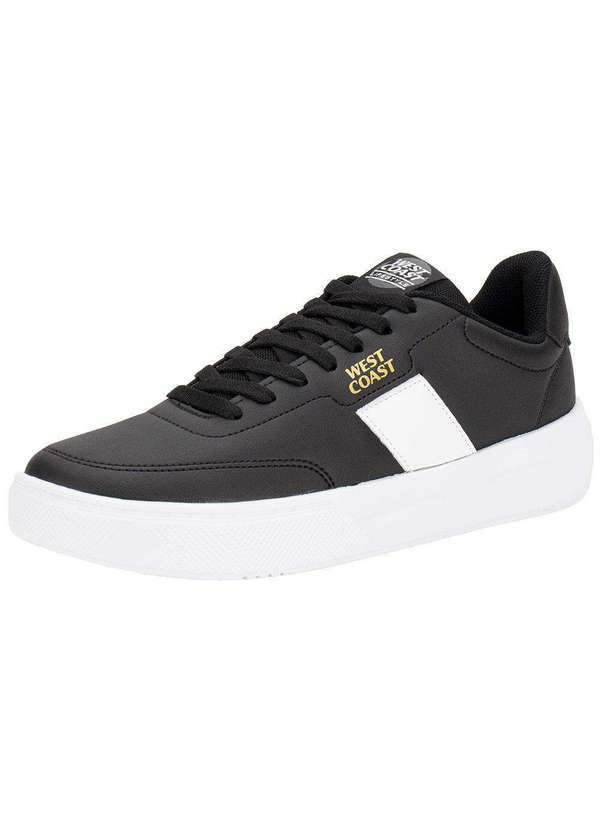 Vista 2 Tênis Masculino Wc 221 Condor West Coast 313074 Preto/Branco West Coast