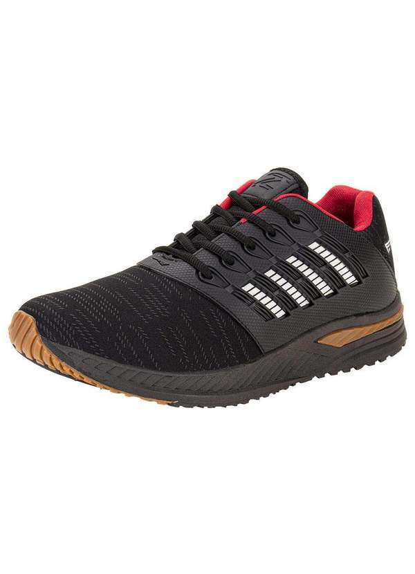 Vista 2 Tênis Masculino Zeuz 82kx - Preto/Vermelho 01 Zeuz