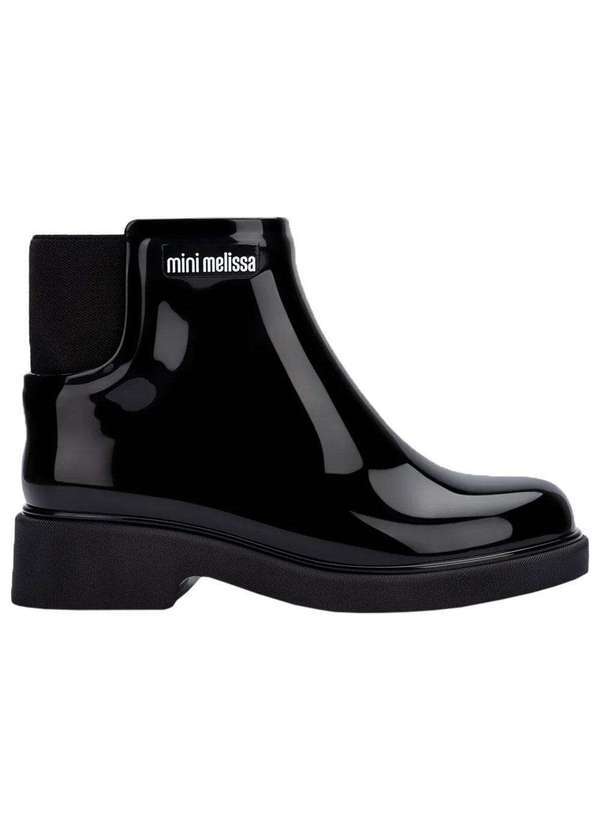 Vista 2 Mini Melissa Chelsea Boot Ii Infantil 35827 Preto