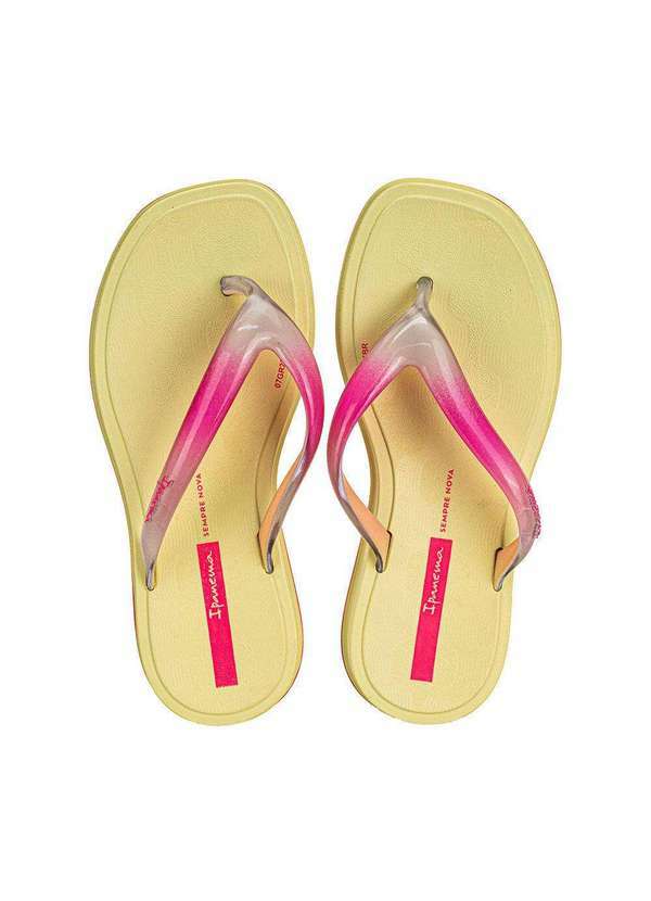 Vista 2 Chinelo Infantil Glow Trendy Ipanema 27422 - Amarelo Ipanema
