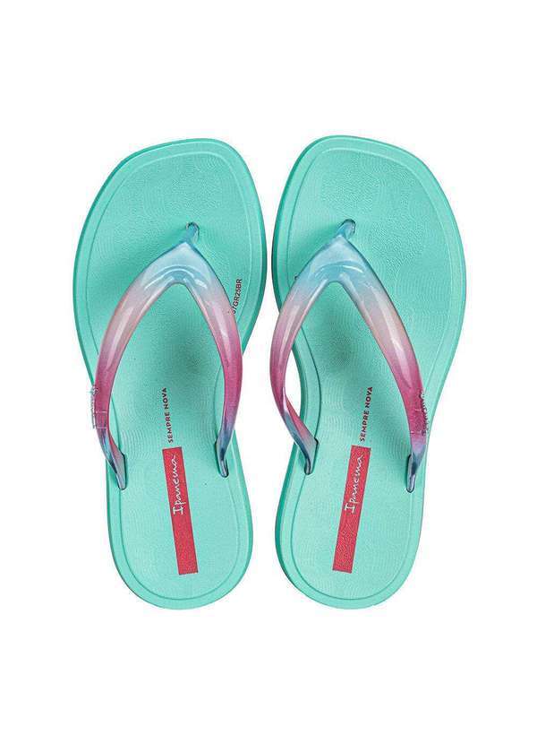 Vista 2 Chinelo Infantil Glow Trendy Ipanema 27422 - Verde Ipanema