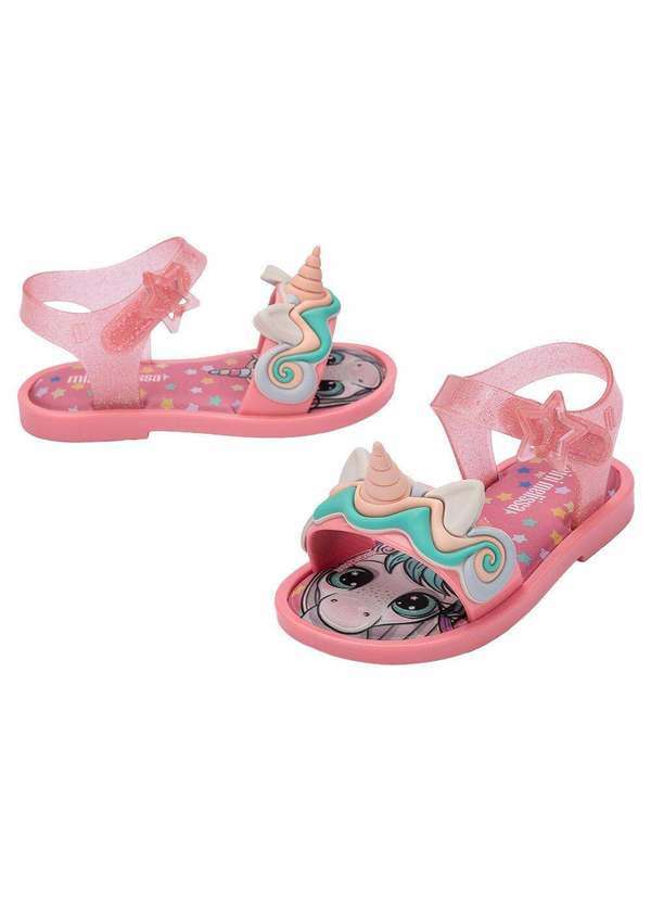 Vista 2 Mini Melissa Mar Sandal Uni Baby 37827 Rosa