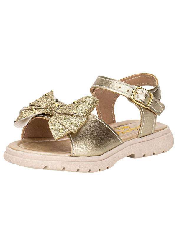 Vista 2 Sandália Infantil Lily Kids 10171 Ouro Lily Kids