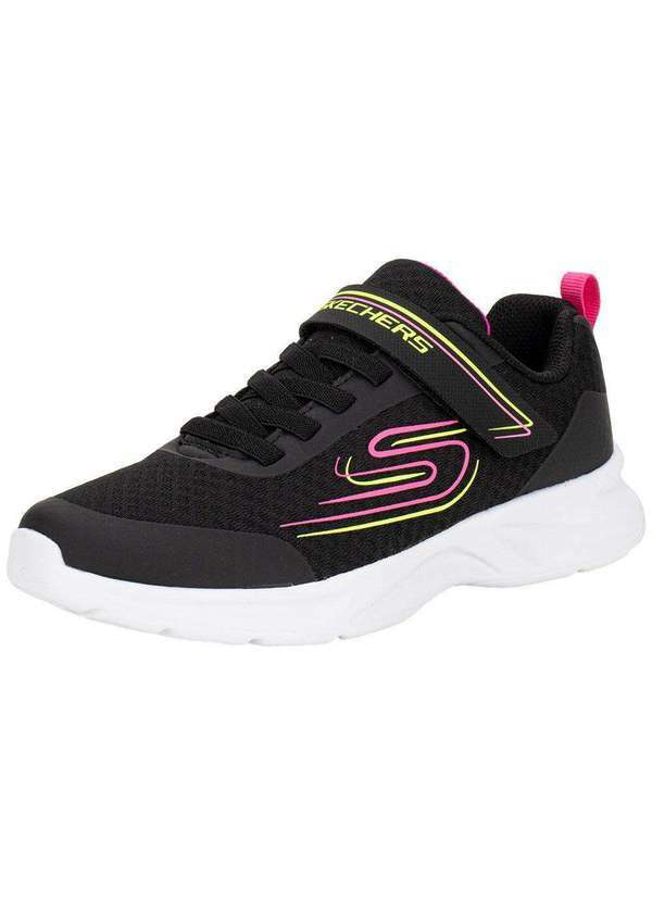 Vista 2 Tênis Infantil Dynamatic Nonstop Speed Skechers 303577l Preto/Rosa Skechers