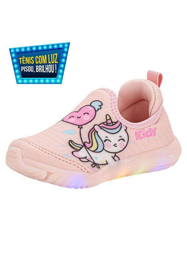 Vista 2 Tênis Infantil Flex Ligth Kidy 0201198 - Rosa Kidy