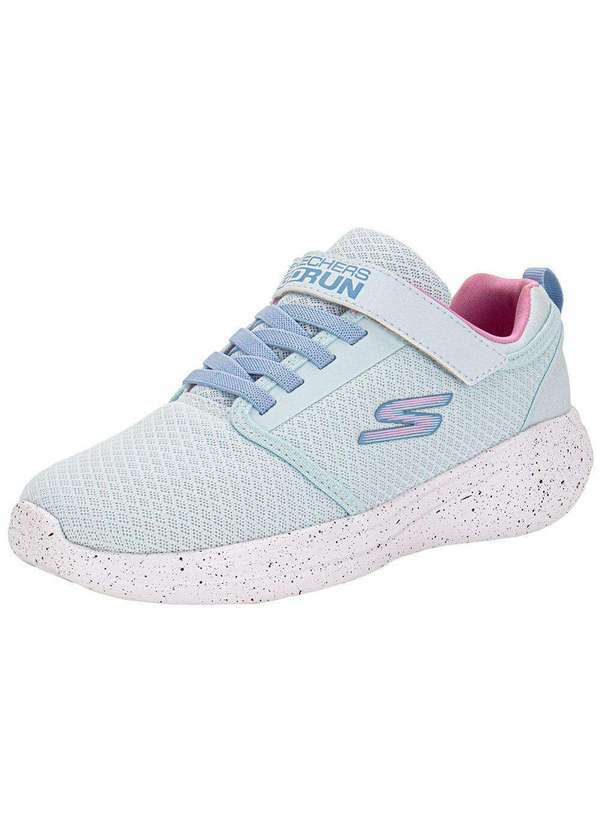 Vista 2 Tênis Infantil Go Run Fast Earthy Gal Skechers 302491l Azul/Rosa Skechers