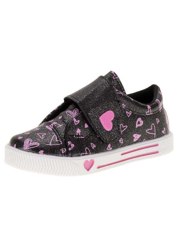 Vista 2 Tênis Infantil Linda Jú - 15551 - Preto/Glitter Linda ju