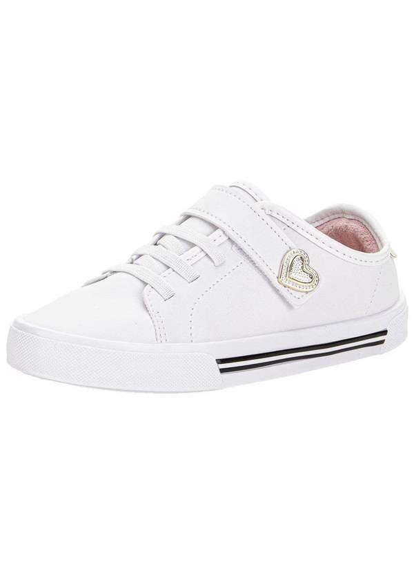 Vista 2 Tênis Infantil Molekinha 2524159 Branco/Dourado MOLEKINHA