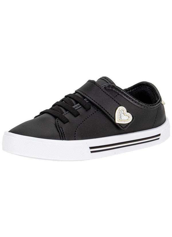 Vista 2 Tênis Infantil Molekinha 2524159 Preto/Dourado MOLEKINHA