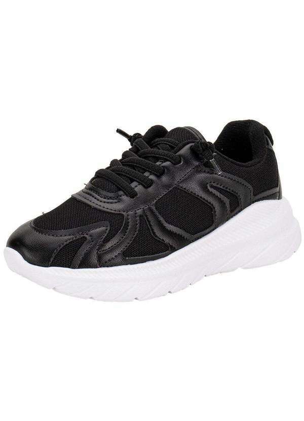 Vista 2 Tênis Infantil Molekinha 2584107 Preto/Branco MOLEKINHA