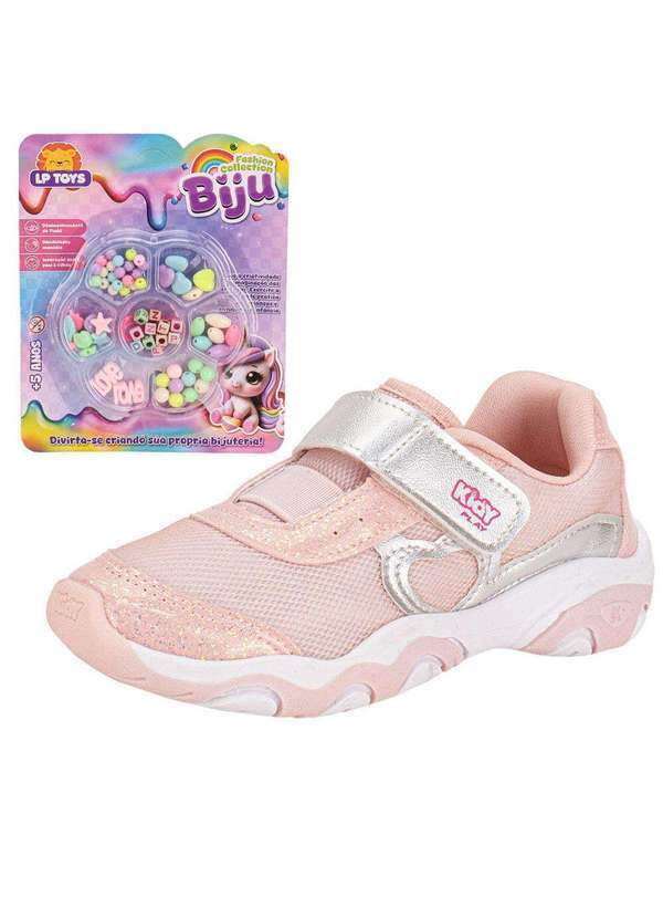 Vista 2 Tênis Infantil Play Kidy 0071829 Rosa Kidy