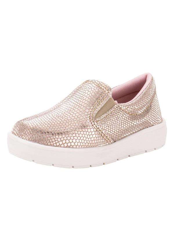 Vista 2 Tênis Infantil Slip On Bella Ninna 80042 - Rosa Bella Ninna