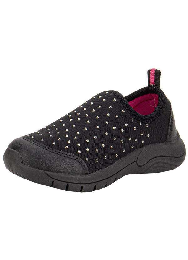 Vista 2 Tênis Infantil Slip On Lily Kids 19049 Preto Lily Kids