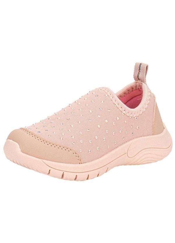 Vista 2 Tênis Infantil Slip On Lily Kids 19049 Salmão Lily Kids