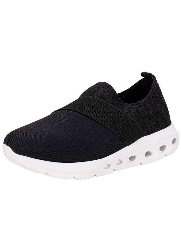 Vista 2 Tênis Infantil Slip On Molekinha 2588101 Preto MOLEKINHA