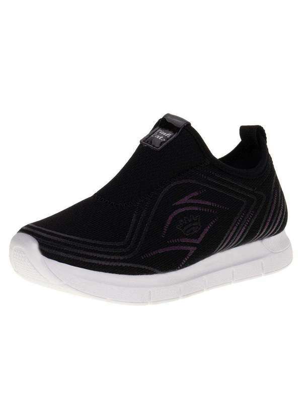 Vista 2 Tênis Infantil Slip On Pink Cats V4031 - Preto Pink Cats