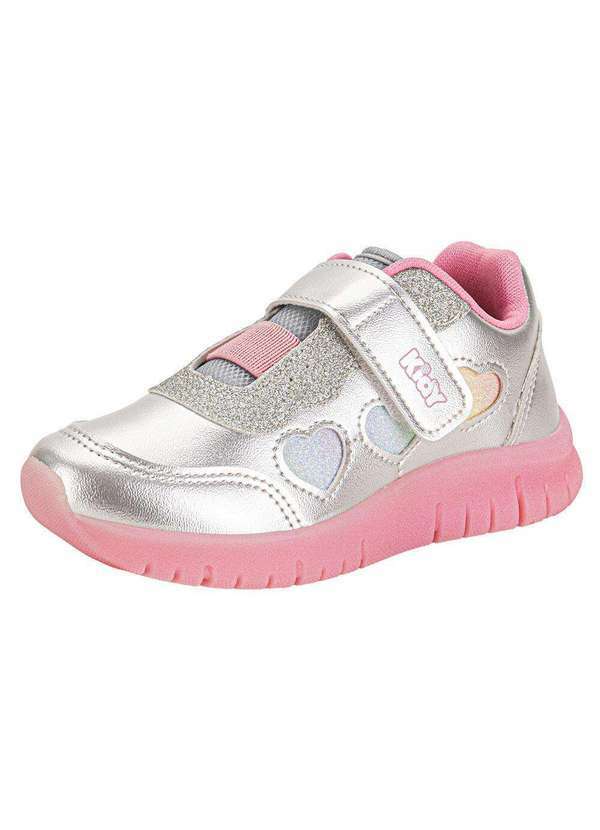 Vista 2 Tênis Infantil Ultra Flex Kidy 4451007 - Prata Kidy